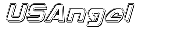 USAngel font preview