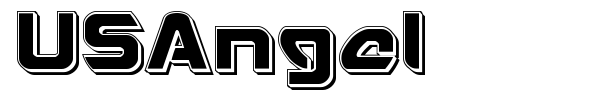 USAngel font preview