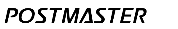 Postmaster font