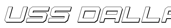 USS Dallas font