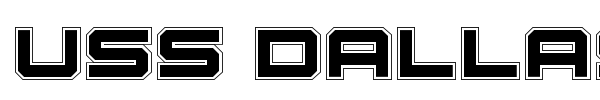 USS Dallas font preview