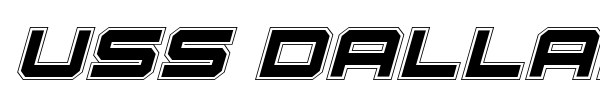USS Dallas font preview