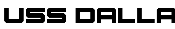 USS Dallas font preview