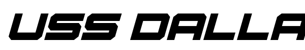 USS Dallas font preview