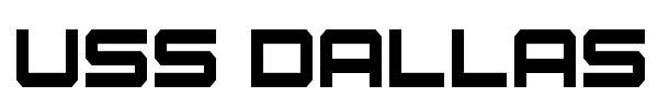 USS Dallas font preview