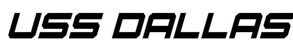 USS Dallas font preview