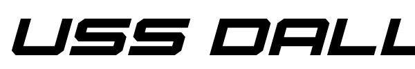 USS Dallas font preview