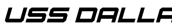 USS Dallas font preview