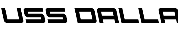 USS Dallas font preview