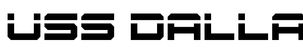 USS Dallas font preview