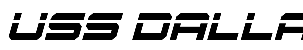 USS Dallas font preview