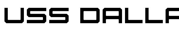 USS Dallas font preview
