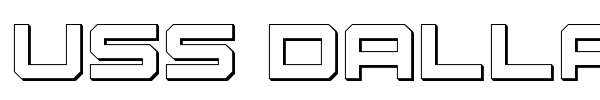 USS Dallas font preview
