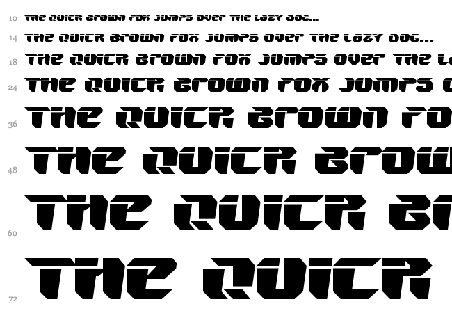 V5 Ampon font waterfall