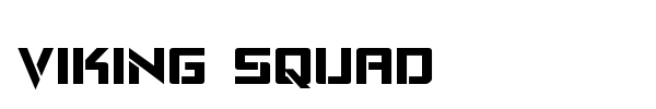 Viking Squad font preview