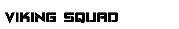 Viking Squad font preview