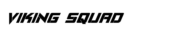Viking Squad font preview