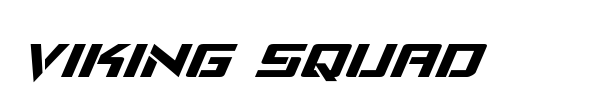 Viking Squad font preview