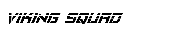 Viking Squad font preview