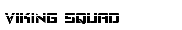 Viking Squad font preview