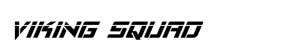 Viking Squad font preview