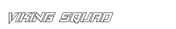Viking Squad font preview