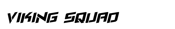 Viking Squad font preview