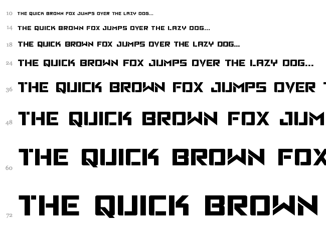 Viking Squad font waterfall