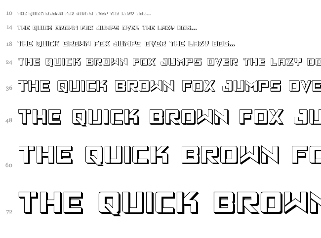 Viking Squad font waterfall