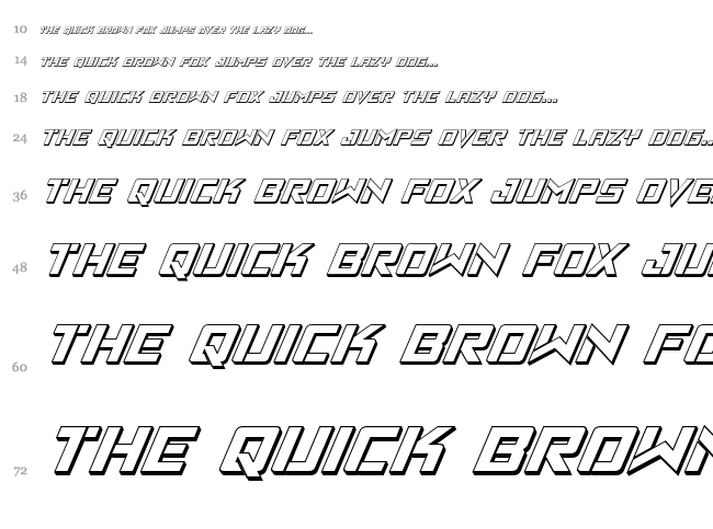 Viking Squad font waterfall
