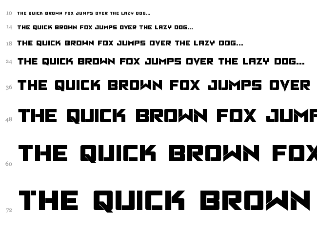 Viking Squad font waterfall