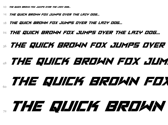 Viking Squad font waterfall
