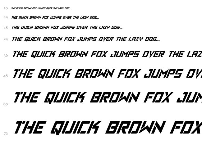 Viking Squad font waterfall