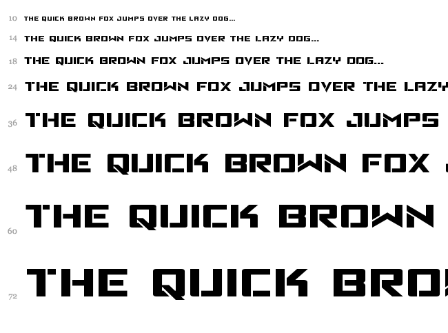 Viking Squad font waterfall