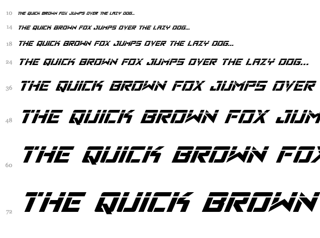 Viking Squad font waterfall