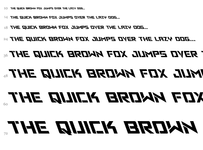 Viking Squad font waterfall
