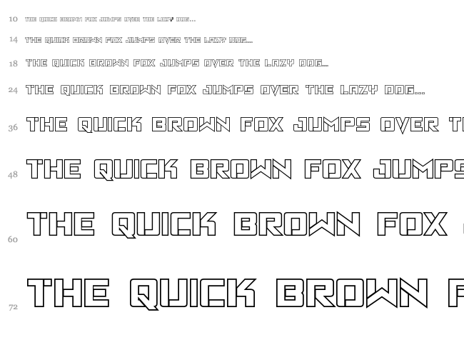 Viking Squad font waterfall
