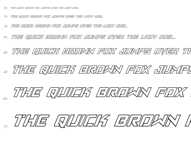 Viking Squad font waterfall