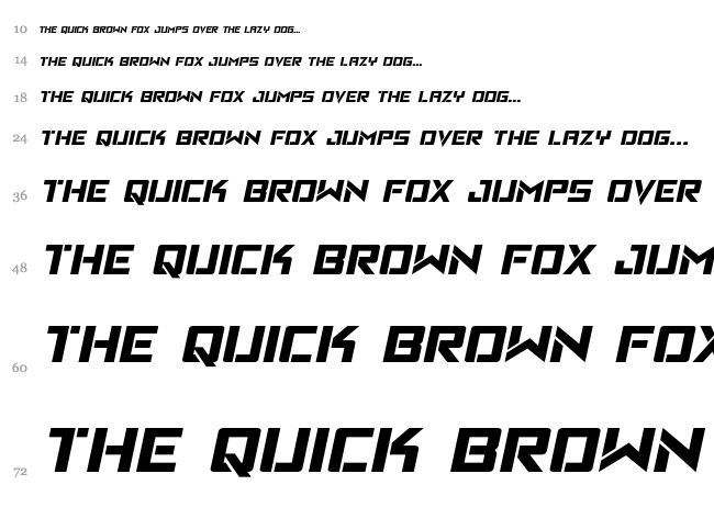 Viking Squad font waterfall