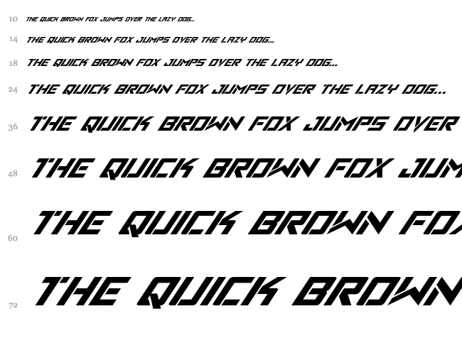 Viking Squad font waterfall