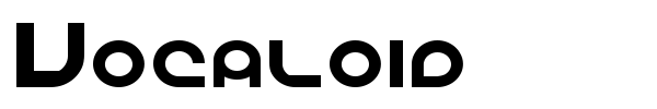Vocaloid font
