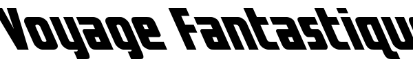 Voyage Fantastique font