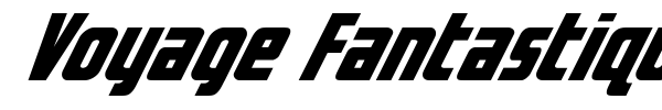 Voyage Fantastique font preview