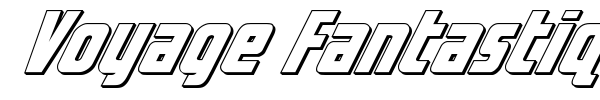 Voyage Fantastique font preview