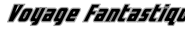 Voyage Fantastique font preview