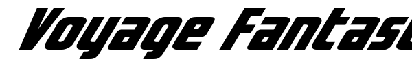 Voyage Fantastique font preview