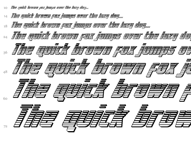 Voyage Fantastique font waterfall