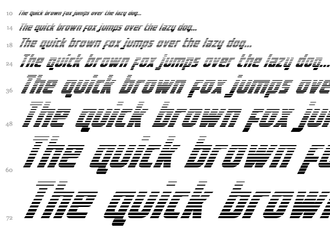 Voyage Fantastique font waterfall