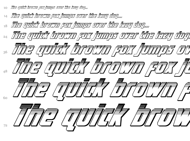 Voyage Fantastique font waterfall