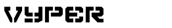 Vyper font preview